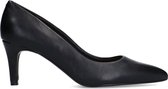 Manfield - Dames - Zwarte leren pumps - Maat 41
