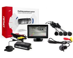 Parkeersensoren/Parkeerhulp (4 sensoren) met LCD scherm + Camera met nightvision - universeel