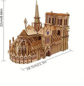 Livano Bouwpakket Hout - Kinderen - Volwassenen - Bouwpakketten Volwassenen - Boot - Houten Puzzel - 3D - Notre Dame