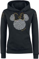 Mickey Mouse Minnie Maus - Love Dames Trui met capuchon - zwart - M
