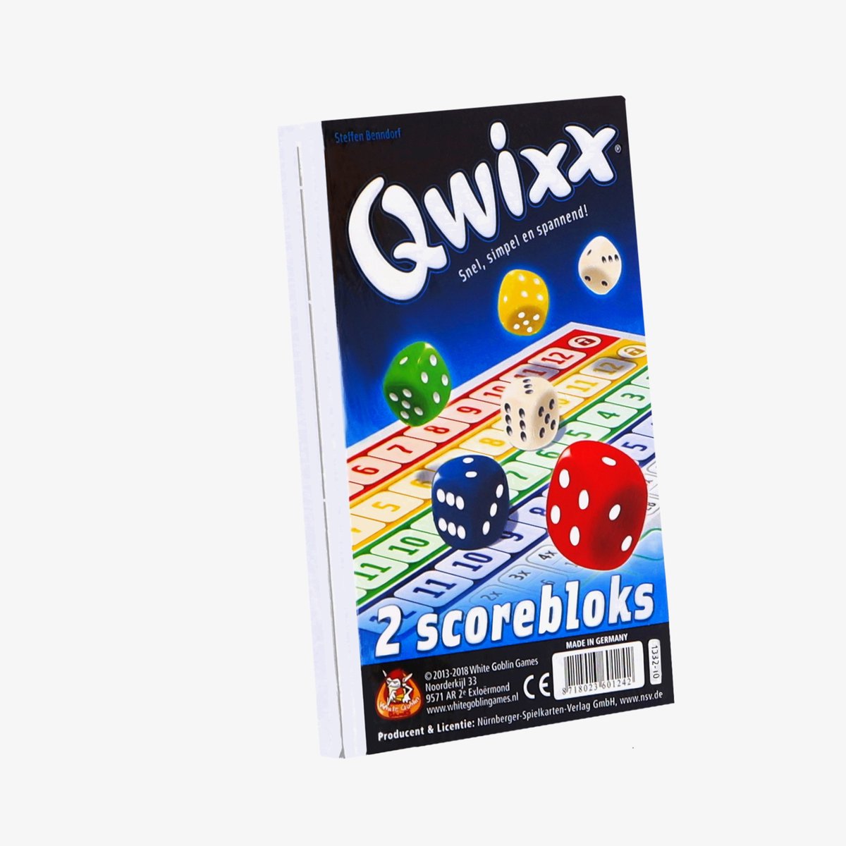 White Goblin Games - Qwixx Bloks (extra scorebloks) - Dobbelspel - 2 tot 5 spelers - Voor de hele familie - uitbreiding - Extra scoreblokken met nieuwe uitdagingen — afbeelding 3