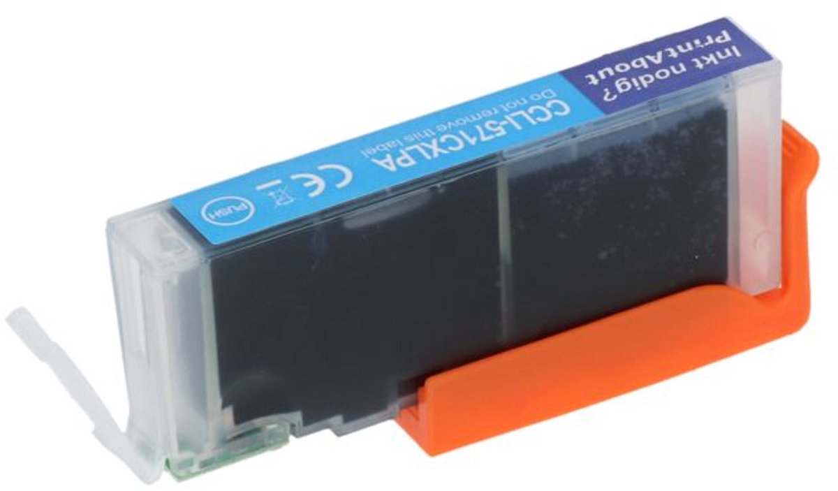 PrintAbout huismerk Inktcartridge CLI-571C XL Cyaan Hoge capaciteit geschikt voor Canon