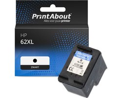 PrintAbout Huismerk HP 62XL (C2P05AE) Inktcartridge Zwart Hoge capaciteit
