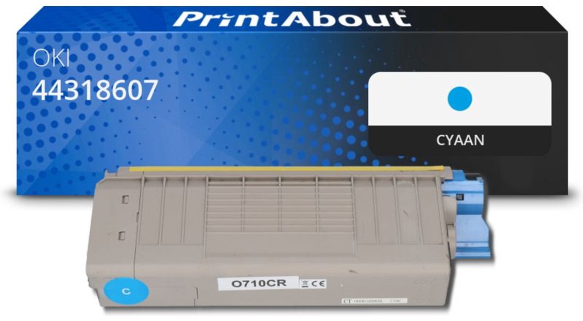 PrintAbout - Alternatief voor de OKI 44318607 / cyaan