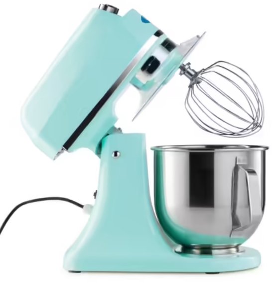 Maxima Planeetmenger 7 L Tot 2 Kg Deeg Pastel Blauw - RVS Mengkom - 11 Snelheden - Keukenmachine - Standmixer - Keukenrobot - 7 liter van Maxima — afbeelding 3