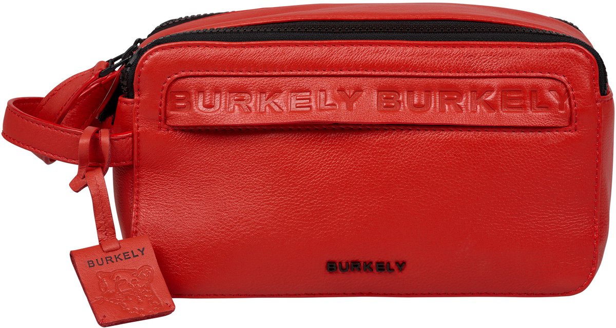 Burkely Minimal Mason Toiletry Bag - Toilettas - Volwassenen - Rood