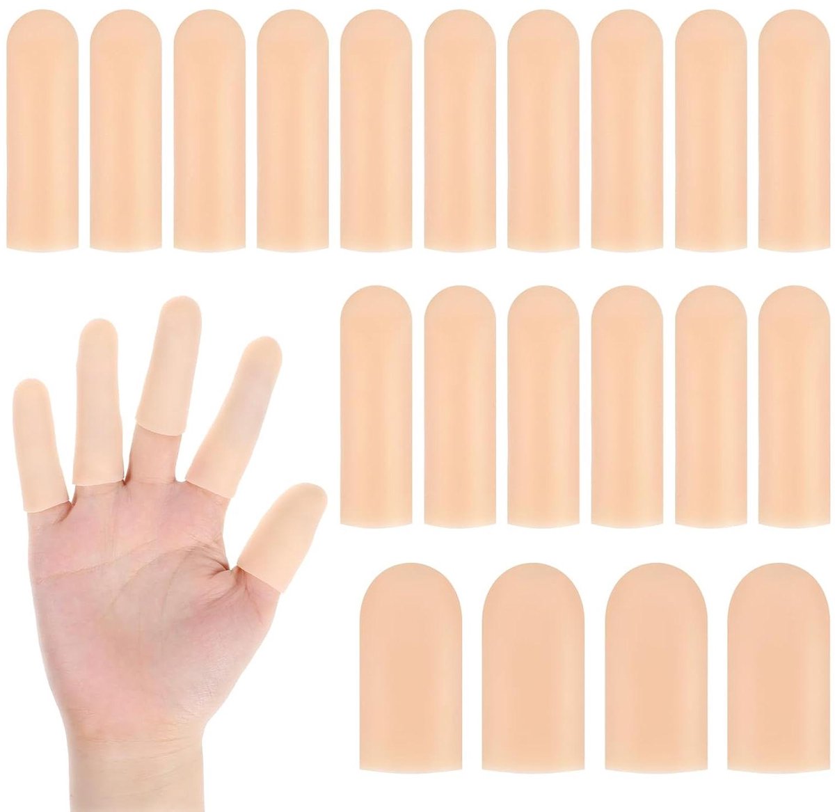 Vingerbeschermers 20 stuks voor vingertopjes - ademend en beschermend