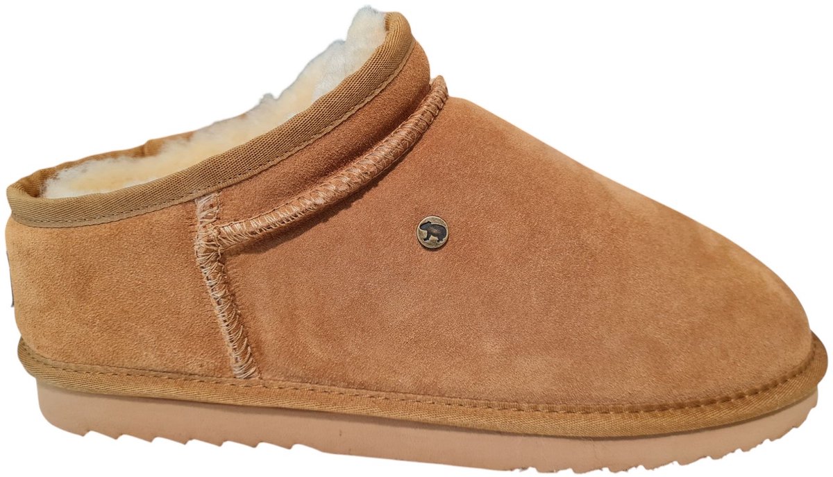 Warmbat - Conner Bruine Dichte Heren Pantoffels