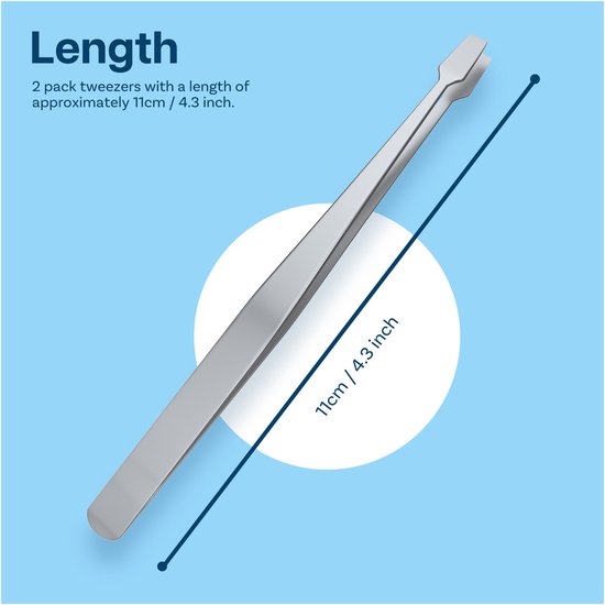 MMOBIEL 2x Brucelles à tampon en acier inoxydable, documents, développement de photos, etc.