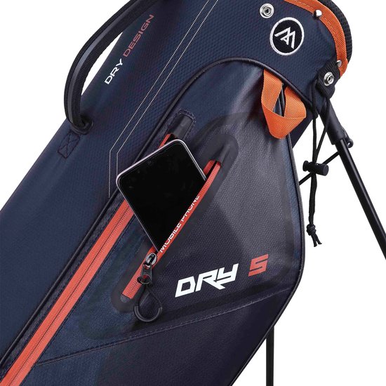Big Max DriLite Seven Waterproof 2023 Sac trépied, bleu marine/orange foncé