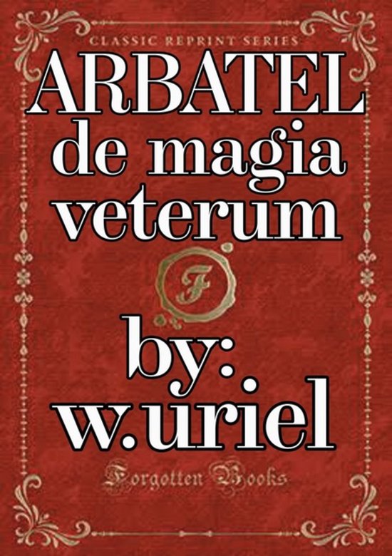 Arbatel De Magia Veterum - cover
