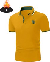Nivard Poloshirt Heren - T-Shirt Heren - Shirt - Overhemd - Polo Shirt - Kurkuma - L