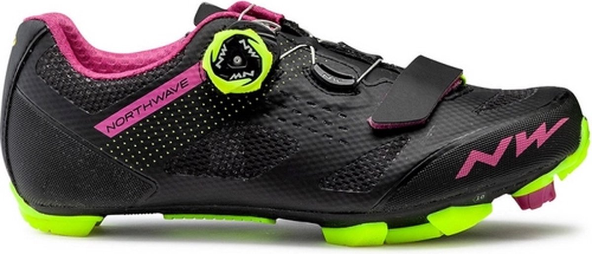 Northwave Razer Schoenen Dames zwart roze