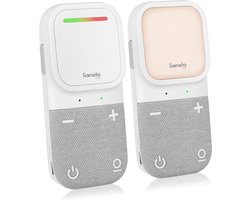 Lionelo Babyline 2.2 Digitale Babyfoon – 2-weg Communicatie – Tot 400 m Bereik – FHSS Beveiligd Signaal – Nachtlampje – LED Geluidsindicator – Draagbare Ontvanger met Clip – Volumecontrole – Compact & Betrouwbaar Babytoezicht