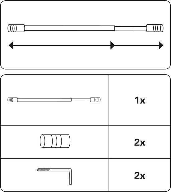 KOTARBAU® Spiegelarm voor tractorspiegel 13 x 13 cm 1 stuk