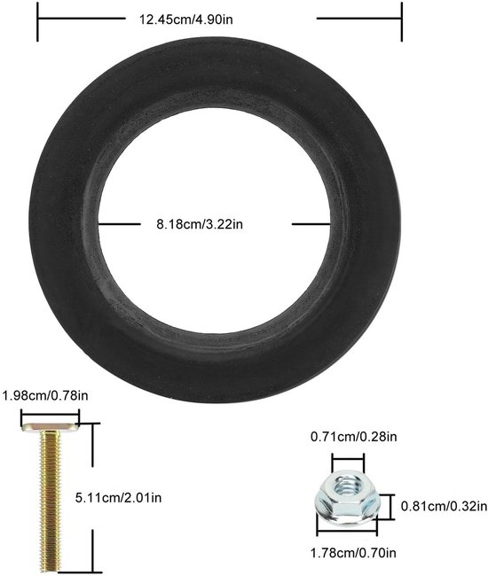 Toilettendichtung Für Wohnmobil - Gummidichtung Ersatz Für Dometic, Sealand, VacuFlush