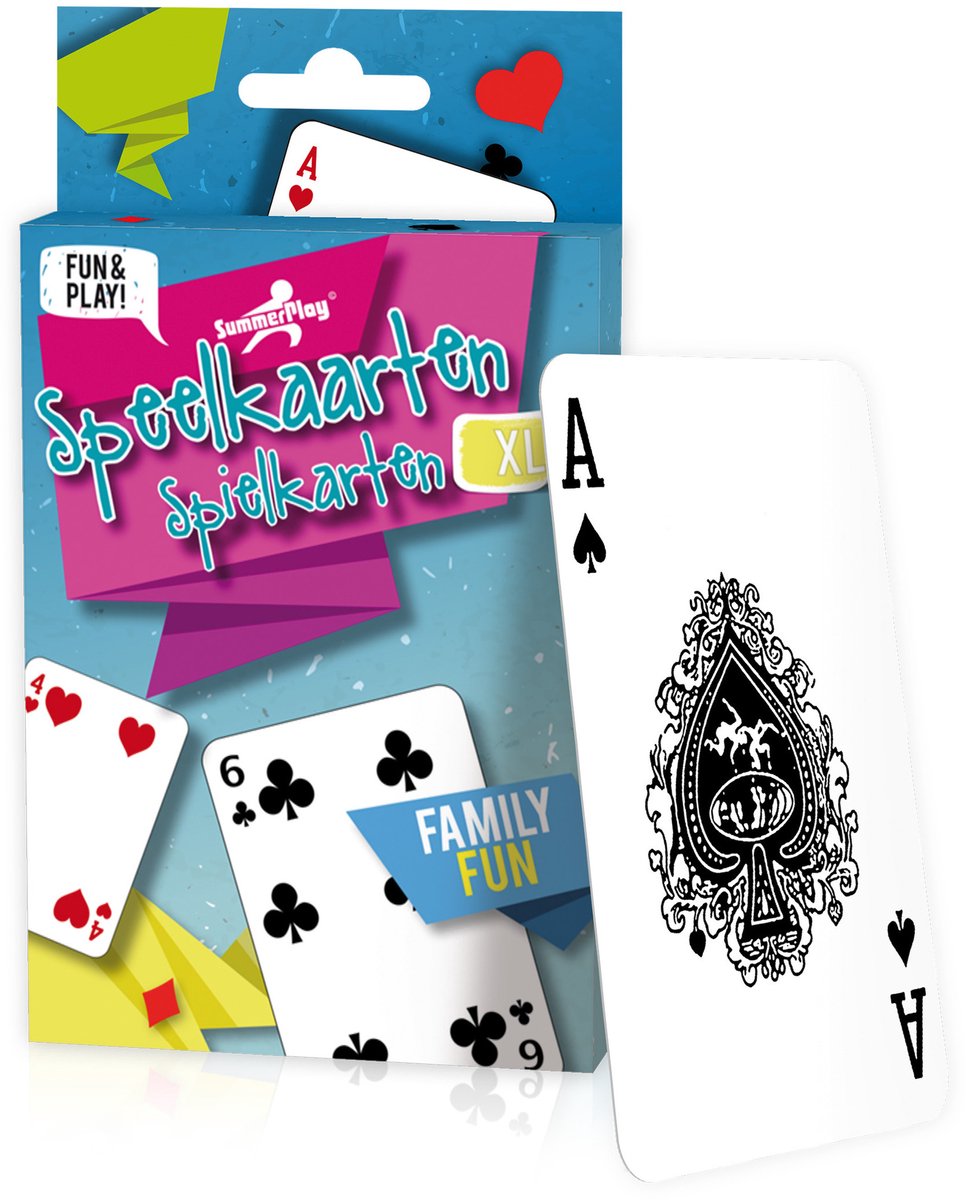 Summerplay Speelkaarten XL - L12,5 x B8,5 cm - speelgoed