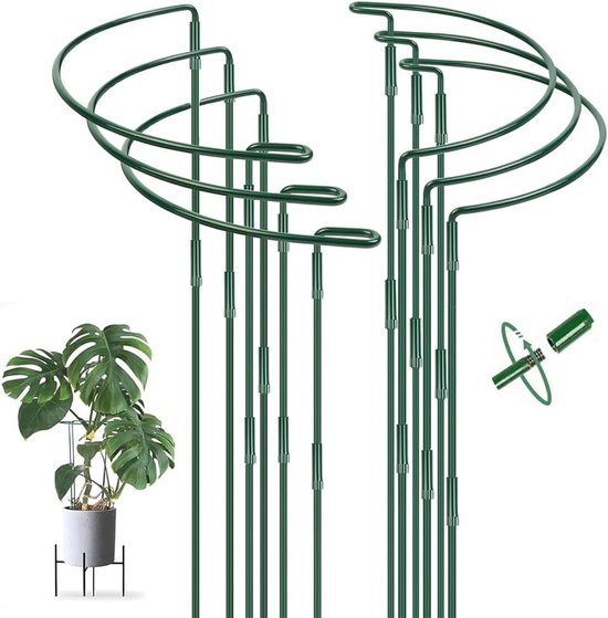 50 stuks plantensteun, struiksteun, halfrond, 38 cm, 100 cm hoog