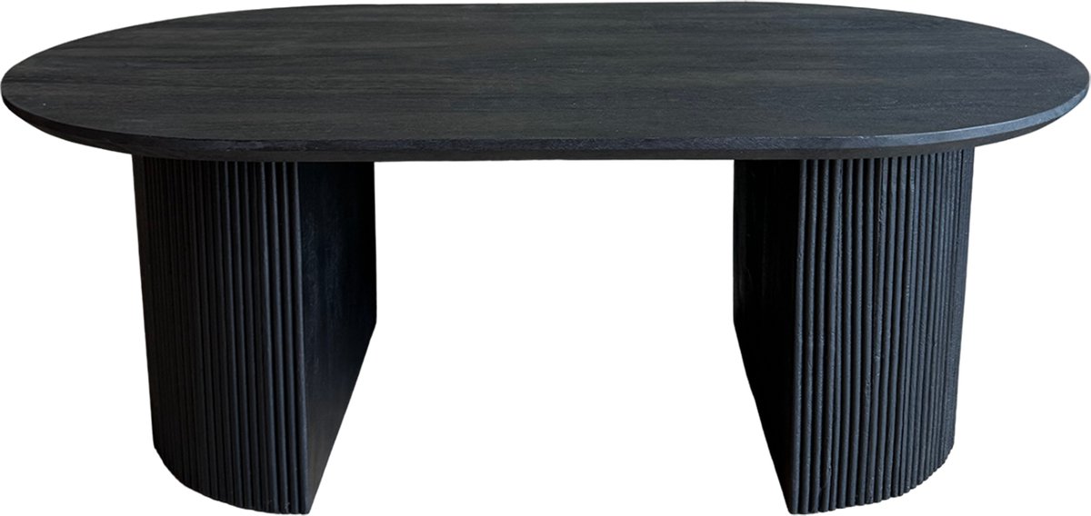 Old Inn - Salontafel Luca Deens Ovaal Zwart 130cm