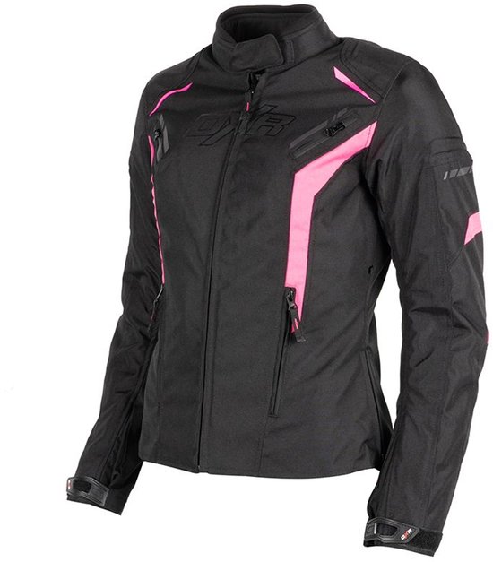 Blouson moto TRUSTA femme 4 saisons Zwart/Rose 36 Homologué CE par MOTOBLOUZ
