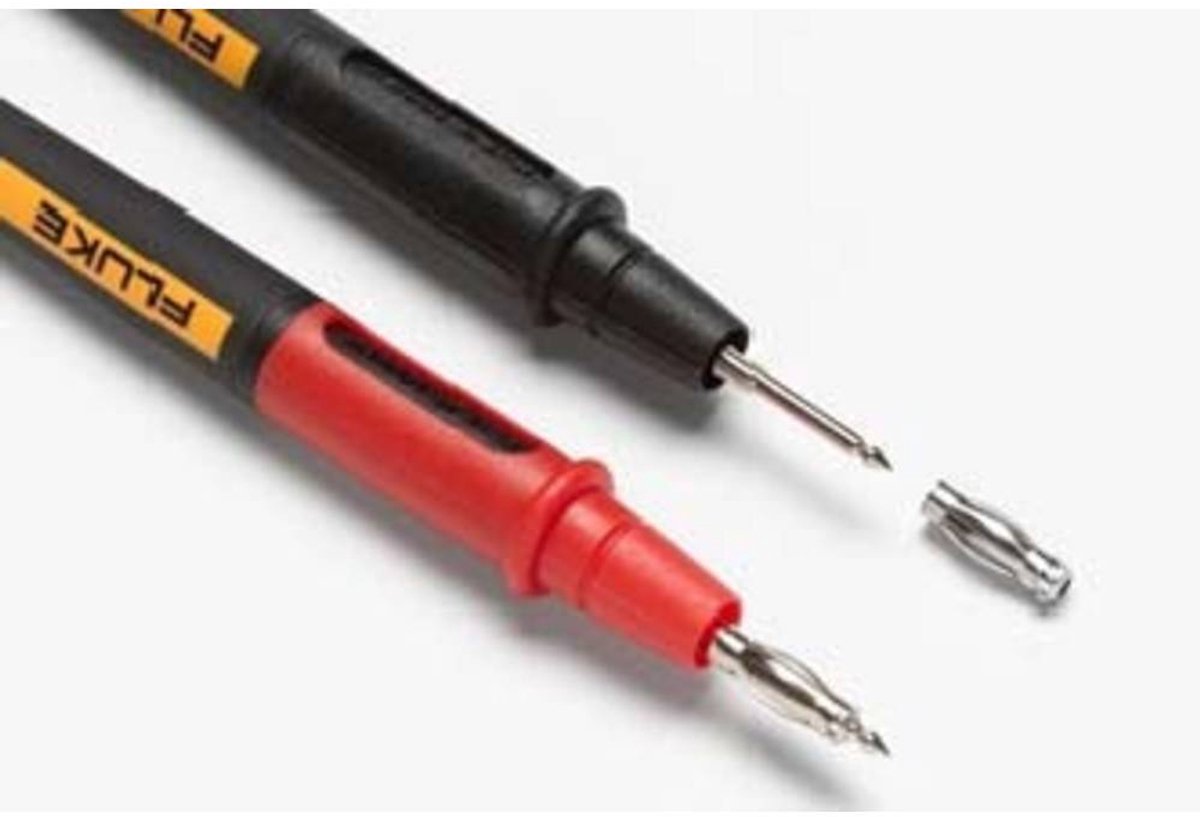 Fluke TP175E Veiligheids-testpuntenset Steekaansluiting 4 mm CAT III 1000 V, CAT IV 600 V Zwart, Rood 1 stuk(s)