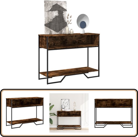 Wandtafel artisanaal eikenkleurig 180 x 23 x 75 cm kopen Wandtafel artisanaal eikenkleurig 180 x 23 x 75 cm kopen