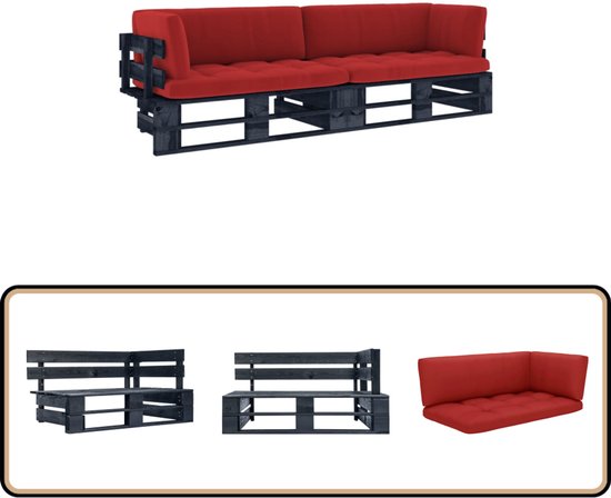 Palletkussen voor buiten - Set palletkussens - Set palletkussens voor binnen (zitkussen 120x50 rugleuning 120x50, Blauw Palletkussen voor buiten - Set palletkussens - Set palletkussens voor binnen (zitkussen 120x50 rugleuning 120x50, Blauw