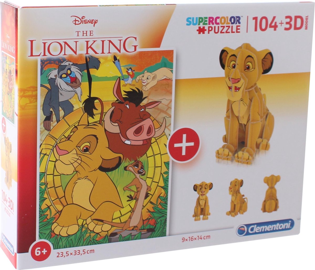 Puzzle 60 pièces Clementoni : King Jouet, Puzzles enfants de 50 à