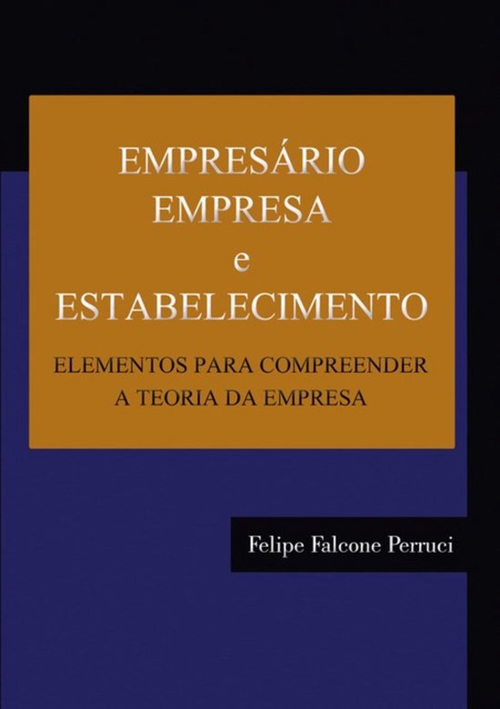 Empresário, Empresa E Estabelecimento - cover