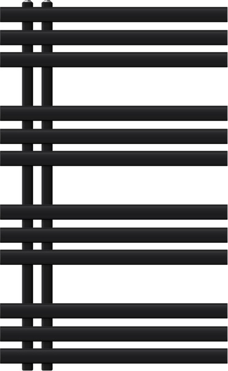 Design badkamer radiator Ijzer EM 600x1000 mm zwart mat Luxe Bath