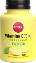 Roter Vitamine C 70mg Suikervrij - Vitamine C ondersteunt je weerstand - 300 suikervrije kauwtabletten met citroensmaak