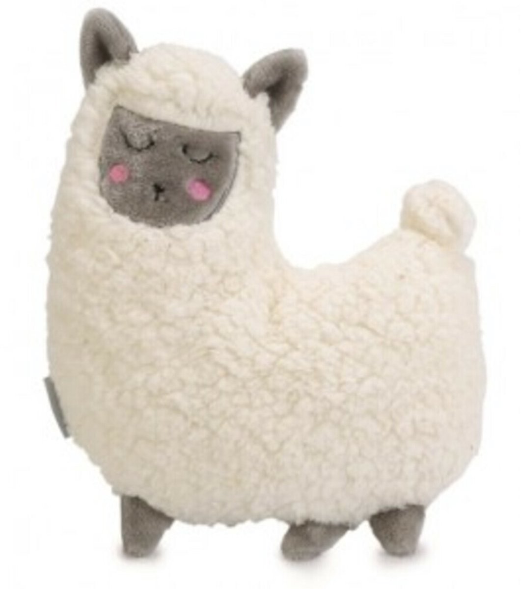 Beeztees Puppy Lama - Puppy Speelgoed - Puppyknuffel - Hondenspeelgoed - Pluche - Wit - 26x20x7,5 cm