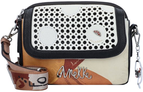 Anekke Borsa A Tracolla Alma Lunares – Multicolor Con Flap – Tracolla Regolabile – 24x19x6,5 Cm - 2