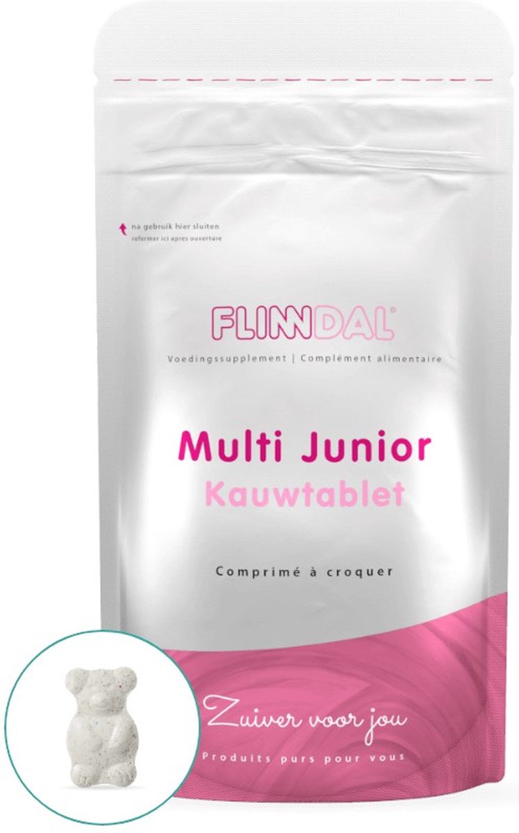 Goedkoopste Flinndal Multi Junior Kauwtablet - Multivitamine voor Kinderen - Met Fruitsmaak - 90 Tabletten