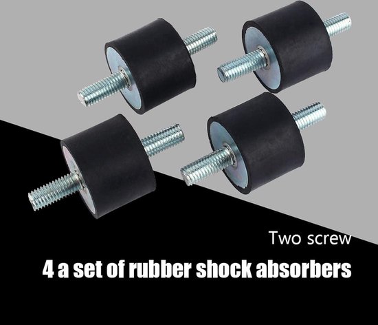 Rubber Mounts 4 Stuks M8 M6 Anti-Vibratie Isolator Rubber Trillingen Isolatie Mounts schokdemper Silentblock Auto Boot Klossen (VD20 * 15 M6 * 18)(VD30*20 M8*23