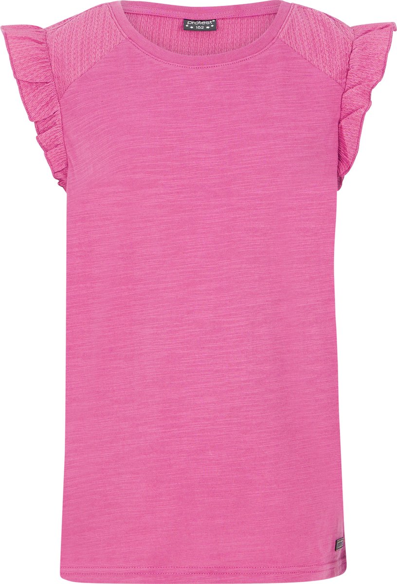Protest Prtcrius Jr – T shirt Meisjes – Korte mouwen – Ronde hals Rood