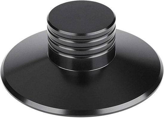 Draaitafelstabilisator voor Vinylplatenspelers, Aluminium LP-platengewicht Vinylplatenspelerklem voor Trillingsgebalanceerde, DJ-gebruikers(Zilver