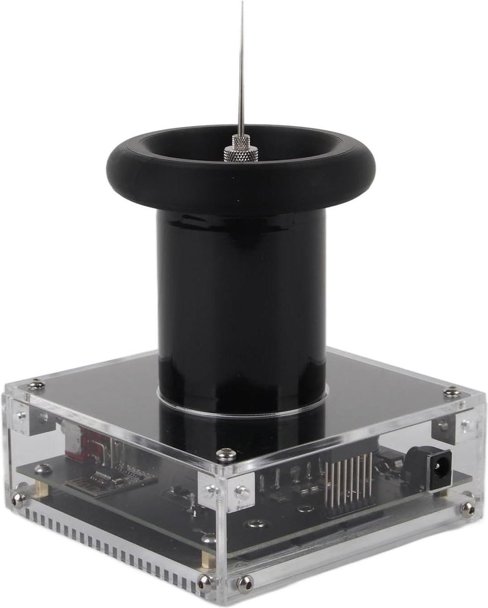 Muziek Coil Arc Plasma Luidspreker Draadloze Transmissie Experiment Desktop Speelgoed Model Acryl Base Shell Arc Generator - Educatieve DIY Kit EU .