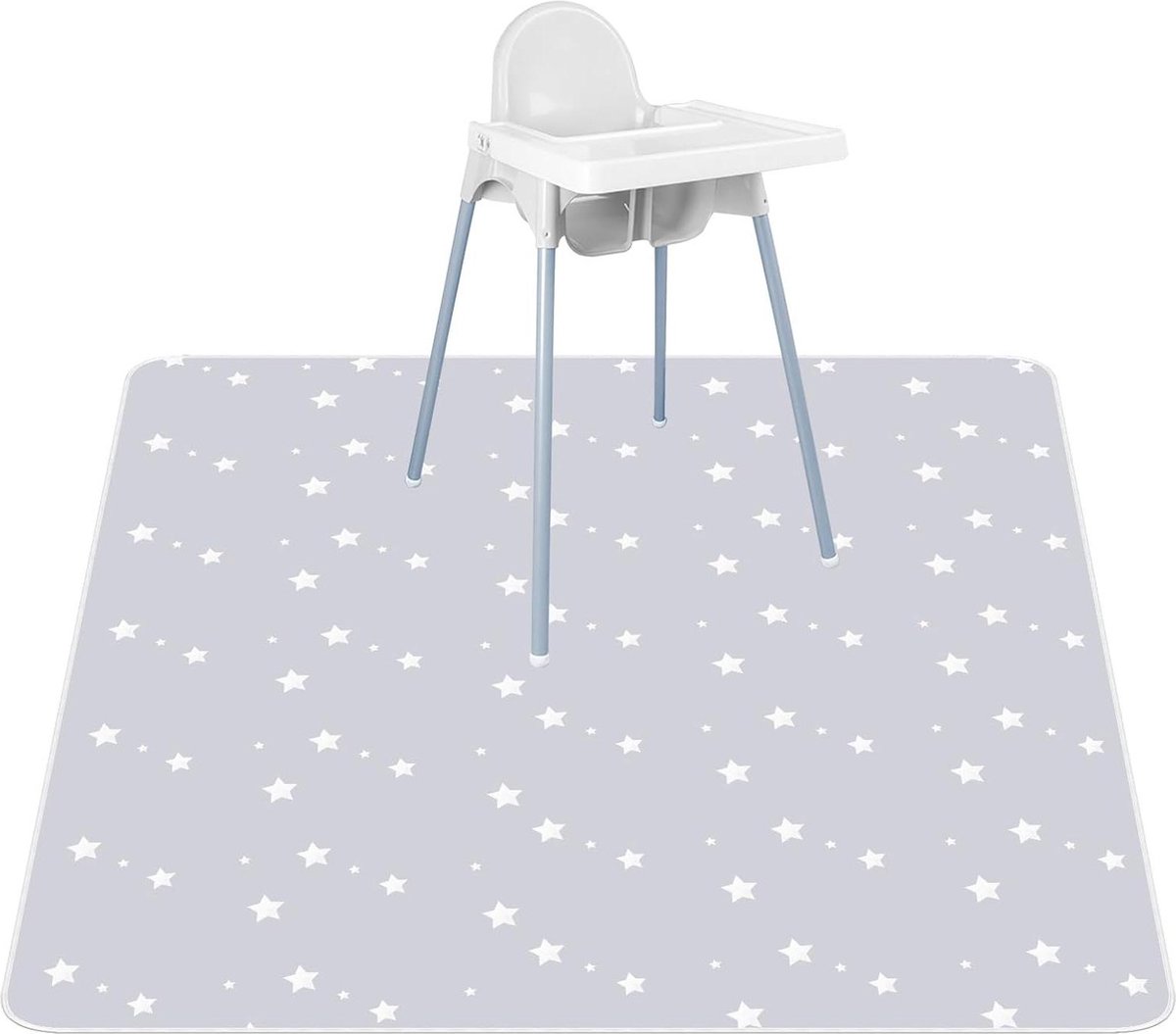 Gemakkelijk te reinigen 132 cm kinderstoel spatmat met waterdichte babyspatvloermat. .