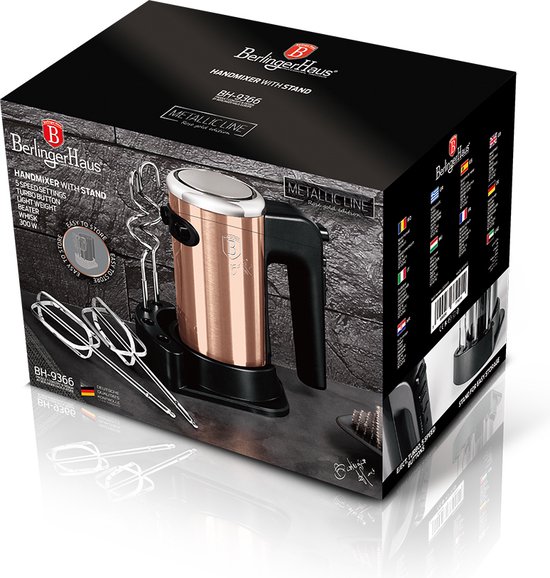 Berlinger Haus 9366 - Handmixer met 5 snelheden - Rose Gold Collection van Berlinger Haus — afbeelding 3