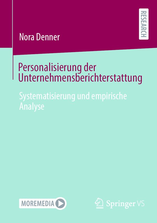 Personalisierung der Unternehmensberichterstattung - cover