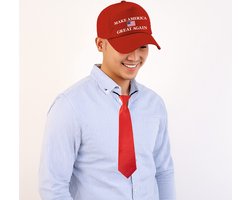 Bellatio Decorations Amerikaanse president Trump verkleed set - Make America Great again - pet en stropdas