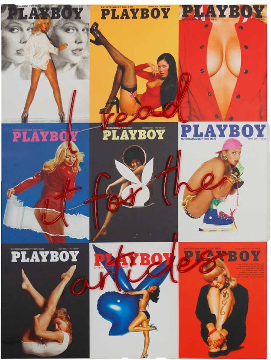 Locomocean x Playboy Cover Collage Muurkunst