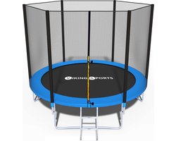 Viking Choice Trampoline 244 cm Blauw - Incl. Veiligheidsnet & Ladder - Max. 80 kg