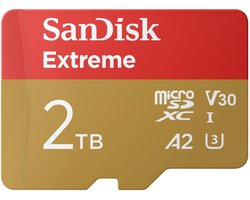 SANDISK Extreme - MicroSDXC - 2TB - Inclusief SD Adapter