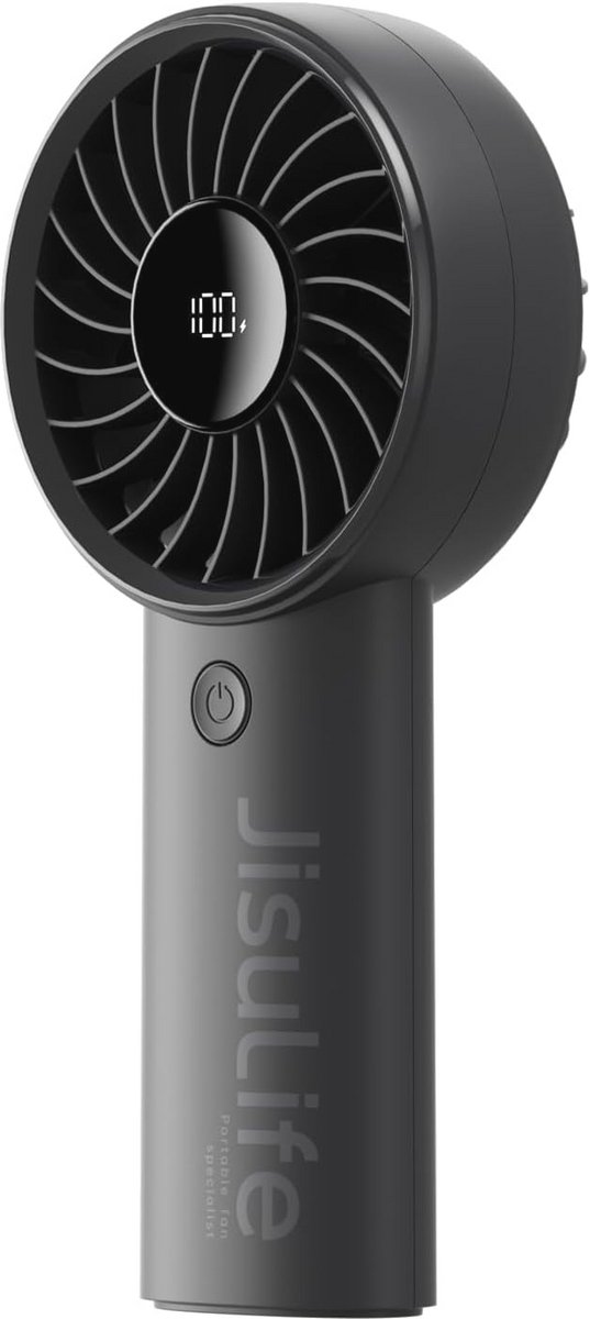 Draagbare USB Ventilator met LED Display en 5000mAh Batterij - Ideaal voor Zomerreizen
