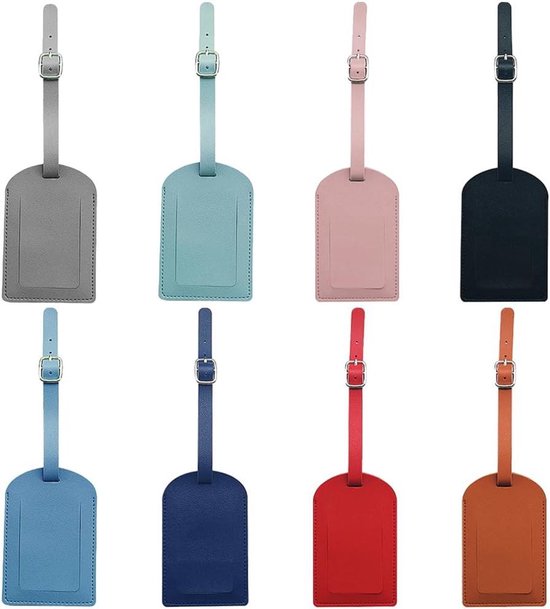 Bagagelabels 2 Pack Kavaii Dieren Collectie-01 PU Lederen Bagagelabels Privacy Bescherming