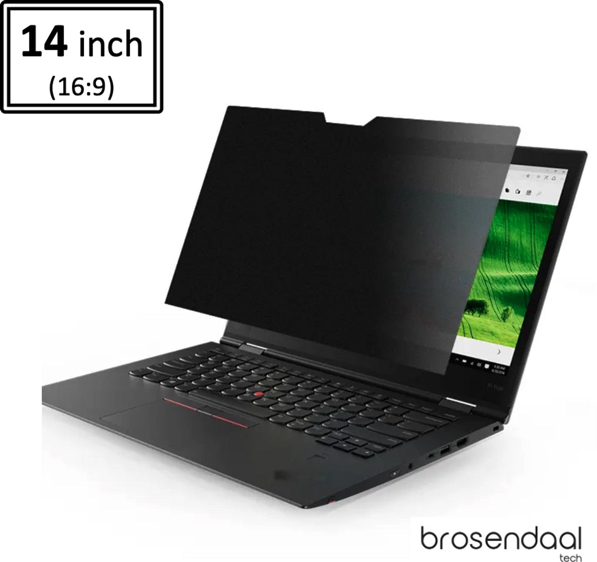 Brosendaal Privacy Scherm Laptop 14 inch – Beeldverhouding 16:9 – Screenprotector - Privacy Filter geschikt voor HP, Lenovo, Dell