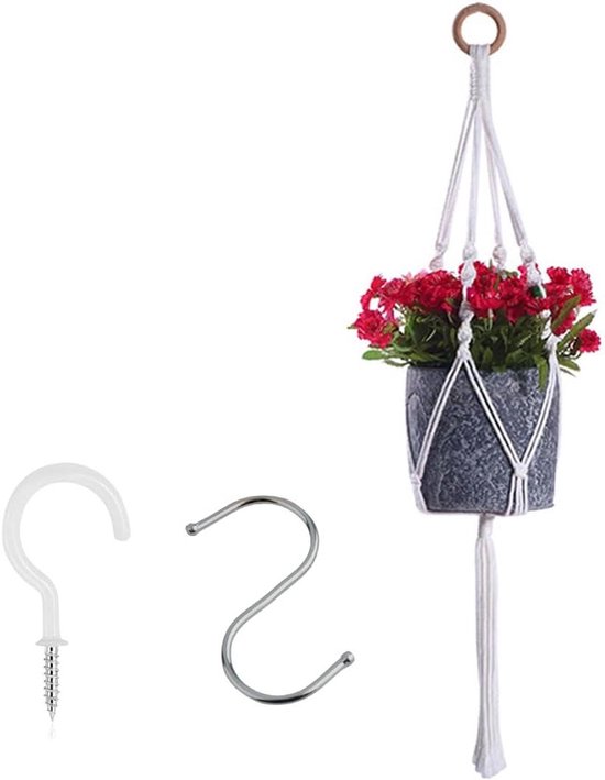RESOYE 2 stuks macrame fruit hangmat voor onder kast, handgeweven banaan fruit houder, produceren fruit en Veggie opslag hangmat voor thuis boot camper camper