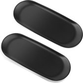 Ovale presenteerschaal roestvrij staal 18/00 60x25cm - per 1